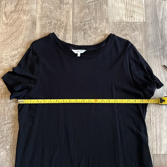 Soma WKND Pima Cotton Short Sleeve Black Tee. - Picture 5 of 6